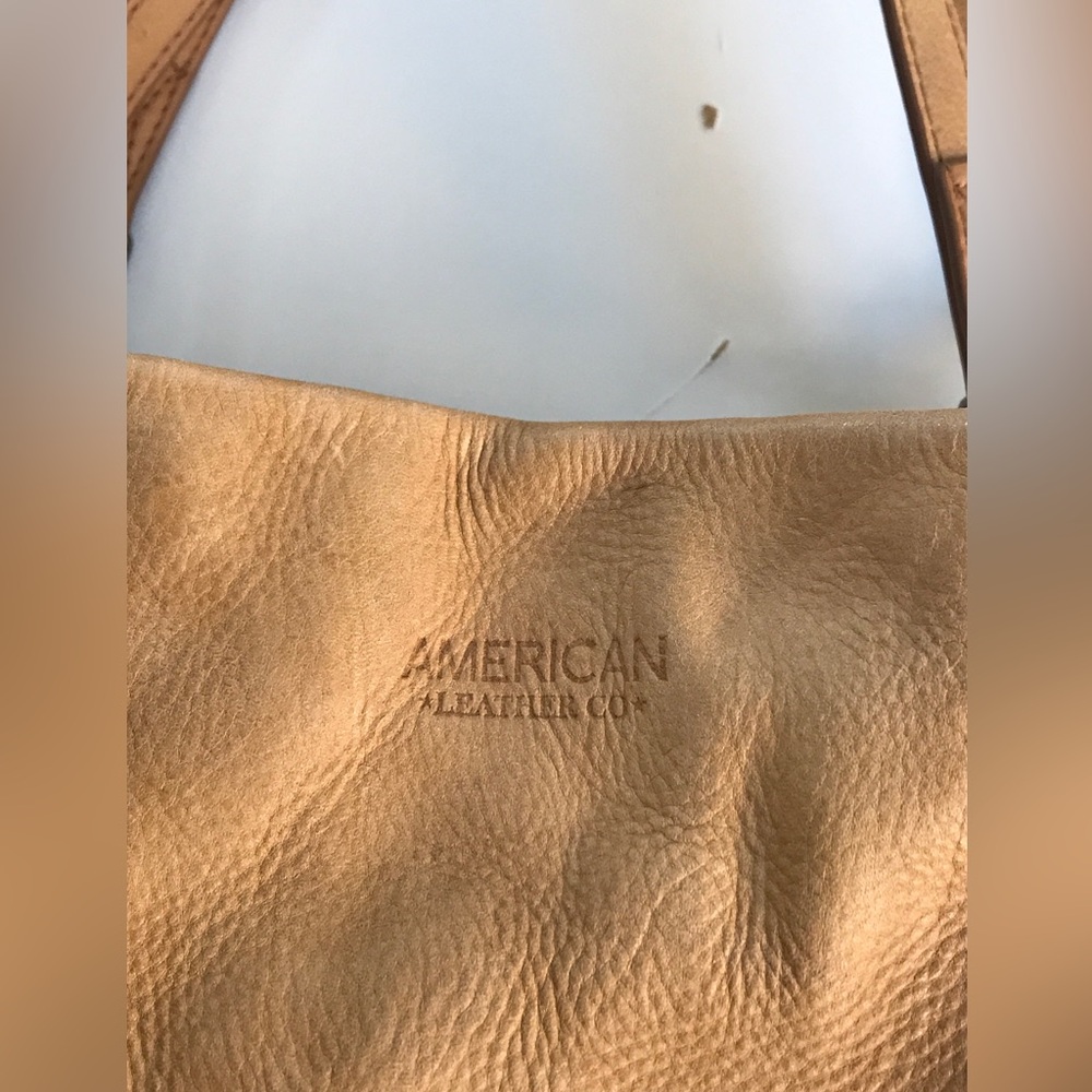 American Leather Co. Lenox Triple Entry Satchel Cafe Latte - Picture 4 of 16